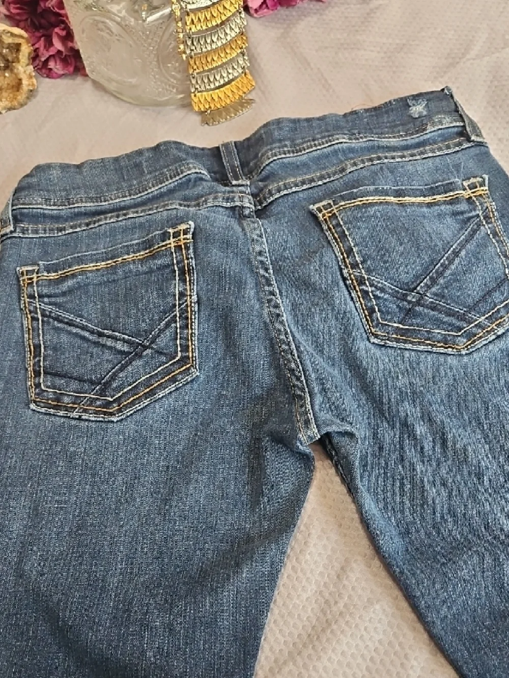 BKE Stella Skinny Jeans - Dark Blue Wash 29R - Picture 5 of 16
